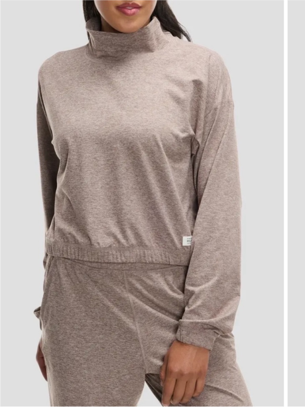 Peloton Dreamblend dream blend top Side Split Pant taupe grey size XS/S